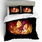 Son Goku Vs Vegeta Super Saiyan Fiery Black Bedding Set