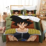 DBZ Bardock Saiyan Warrior & Goku's Father Bedding Set