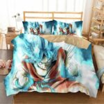 Son Goku SSGSS DBZ Ressurection F Light Blue Bedding Set