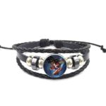 Son Goku Fighting Pose Fan Art Bangle Braided Bracelet