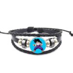 Dragon Ball Z Angry Son Gohan Leather Braided Bracelet