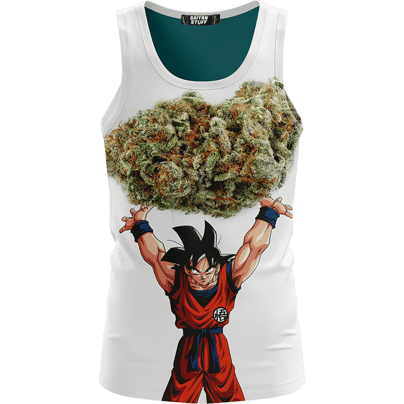 Goku Weed Genkidama Drip T-Shirt • SuperSaiyanShop