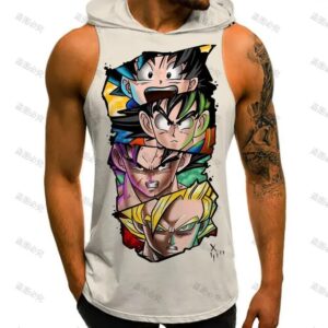 Goku Evolution Streetwear Gym Sleeveless Hoodie