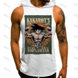 Kakarot's Gym 100% Saiyan Goku Hooded Tank Top