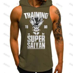Training to Go Super Saiyan Gohan Hooded Tank Top