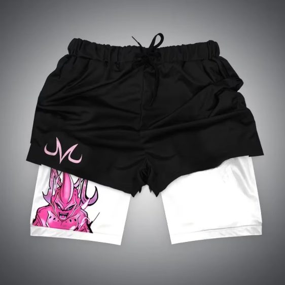 DBZ Majin Vegeta & Majin Buu Photo Art Badass Gym Shorts