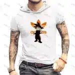 Cool Kid Goku Adidas Parody White Hooded T-Shirt