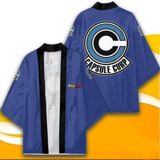 Dragon Ball Z Iconic Capsule Corp Blue and Black Kimono