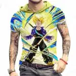 Future Trunks Super Saiyan Transformation Hooded T-Shirt