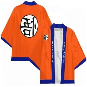 Goku Training Gi Orange and Blue Kanji Kimono