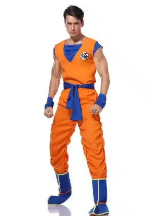 Adult Men's Goku Classic Orange Cosplay Costume