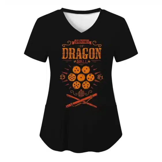 Adventures of Dragon Ball 1984 Retro Women's V-Neck T-shirt