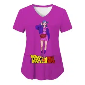 Casual Bulma Fashion Women's V-Neck T-shirt