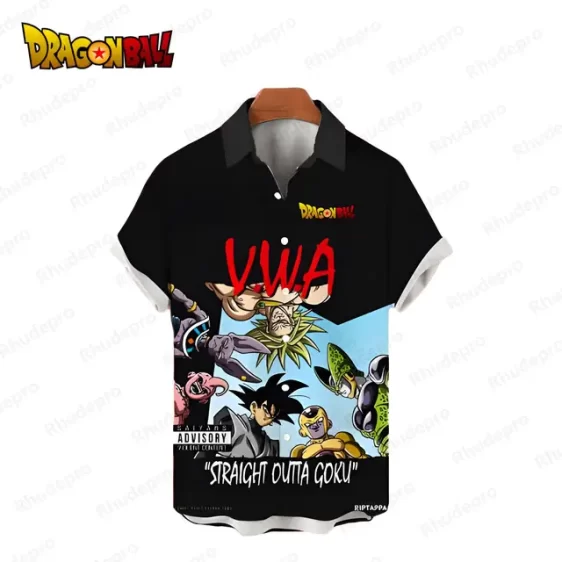 Dragon Ball Z VWA Straight Outta Goku Button Up Hawaiian Shirt