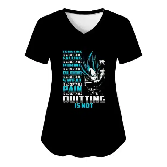 Epic Vegeta Blue Motivational Women's V-Neck T-shirt