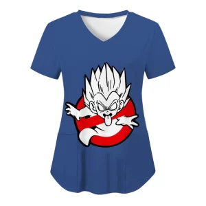 Ghostbusters Parody Cute Vegeta Women's V-Neck T-shirt