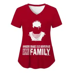 Gohan's Motivational Family Message Women's V-Neck T-shirt