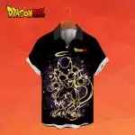 Golden Frieza Aura Men's Button-Up Hawaiian Shirt