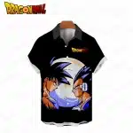 Iconic Goku vs Vegeta Button-Up Hawaiian Shirt