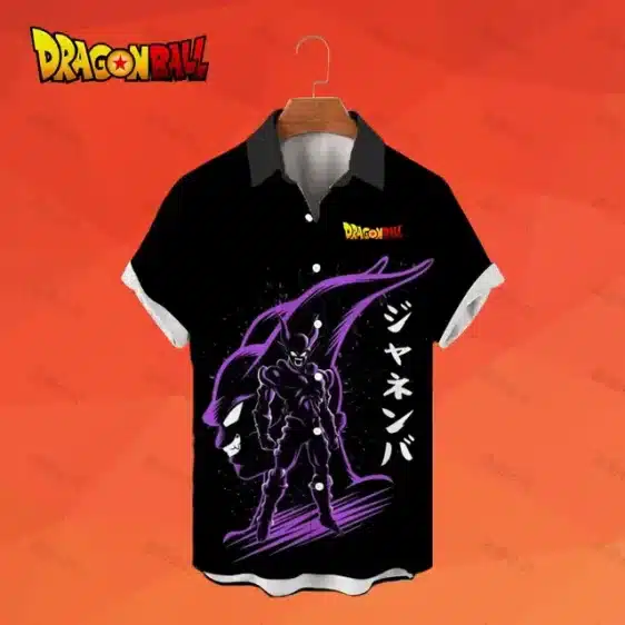 Janemba Purple Aura Button-Up Hawaiian Shirt