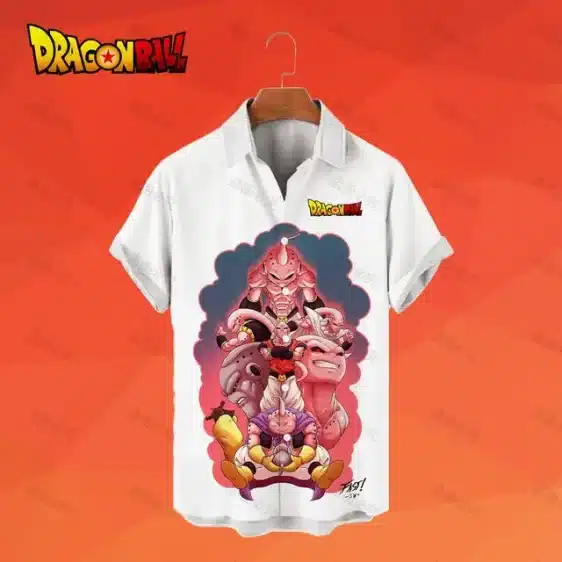 Majin Buu Evolution Men's Button-Up Shirt Hawaiian Shirt