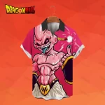 Majin Buu Fierce Pink Button Up Hawaiian Shirt