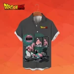 Majin Buu Gym Workout Button-Up Hawaiian Shirt