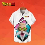 Master Roshi Fun Graphic Button-Up Shirt Hawaiian Shirt