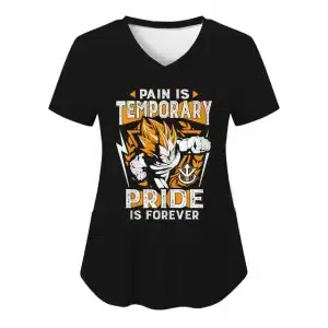 Pain is Temporary, Pride is Forever Vegeta Women's V-Neck T-shirt