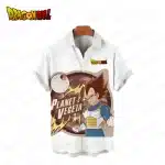 Planet Vegeta Vintage Button Up Hawaiian Shirt