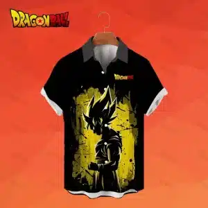 Super Saiyan Form Goku Button-Up Shirt Hawaiian Shirt