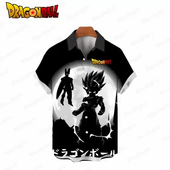 Super Saiyan Gohan and Cell Button-Up Hawaiian Shirt