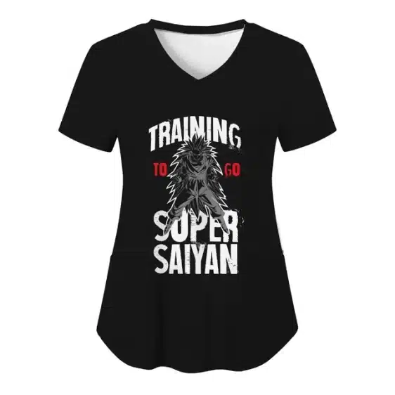 Training to Go Super Saiyan Women's V-Neck T-shirt