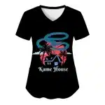 Tropical Kame House Sunset Women's V-Neck T-shirt