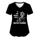 Vegeta Conqueror Warrior Quote Women's V-Neck T-shirt