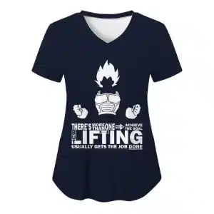 Vegeta's Gym Motivation Lifting Quote Women's V-Neck T-shirt