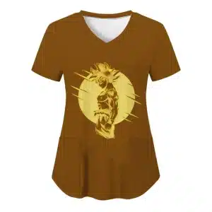 Vintage Goku Silhouette Women's V-Neck T-shirt