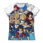 Legendary Evolution of Vegeta Saiyan Forms Epic Kids T-Shirt