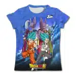 Super Saiyan Blue Goku, Vegeta, Beerus, and Whis Kids T-Shirt