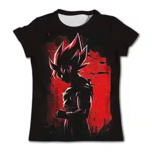 Super Saiyan Goku Red & Black Boy T-Shirt - Dragon Ball Z