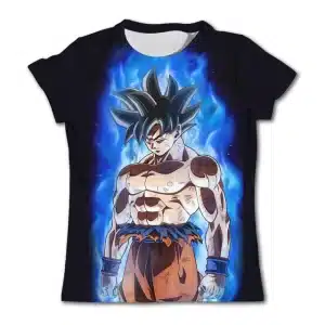 Ultra Instinct Goku Blue Aura Kids T-Shirt - Dragon Ball Z