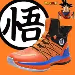 Dragon Ball Z Goku Kanji Orange Basketball Sneakers