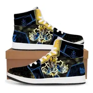 Dragon Ball Z Majin Vegeta Emblem Basketball Sneakers