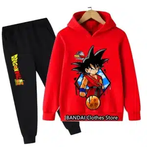 Red Dragon Ball Super Kids Hoodie & Black Sweatpants Set