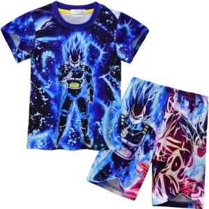 Blue Aura Vegeta Dragon Ball Z Children's Pajama Set