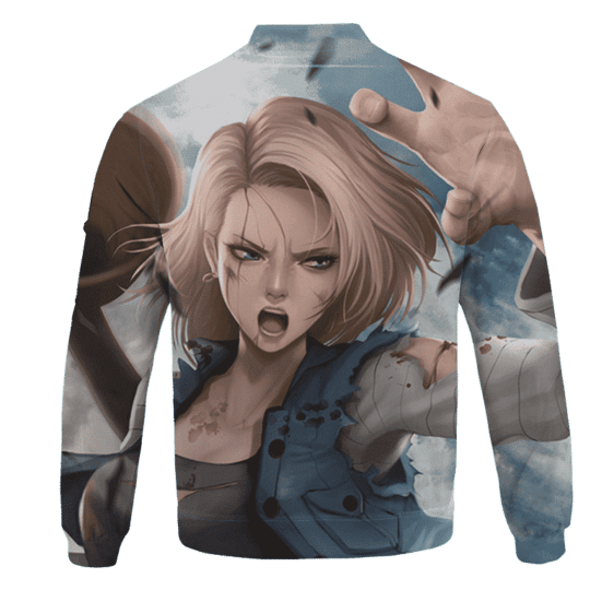 DBZ Android 18 Epic Battle Bomber Jacket for Children