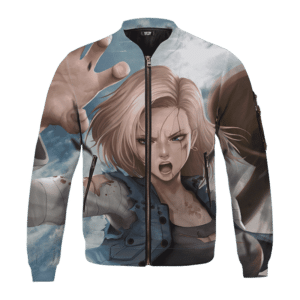 DBZ Android 18 Epic Battle Bomber Jacket for Children