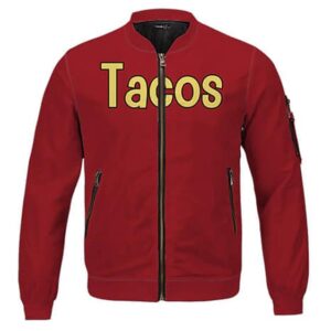 Dragon Ball Krillin 'Tacos' Red Children's Bomber Jacket