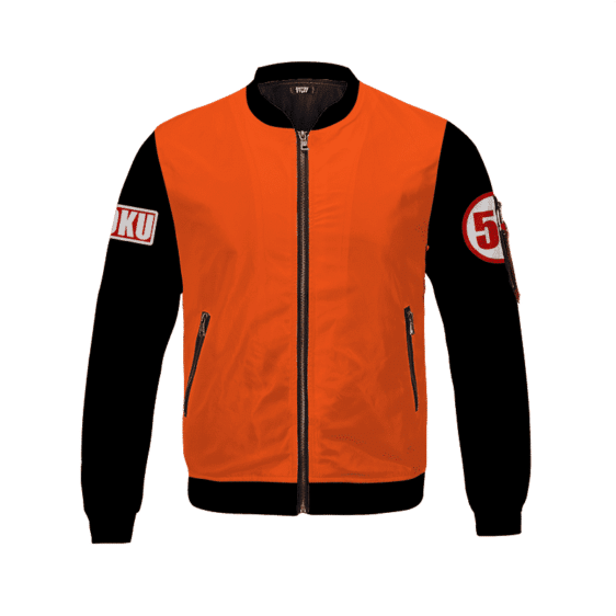 Dragon Ball Z Goku 59 Orange & Black Bomber Jacket for Kids