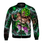 Epic Broly Green Energy Burst Children's Bomber Jacket